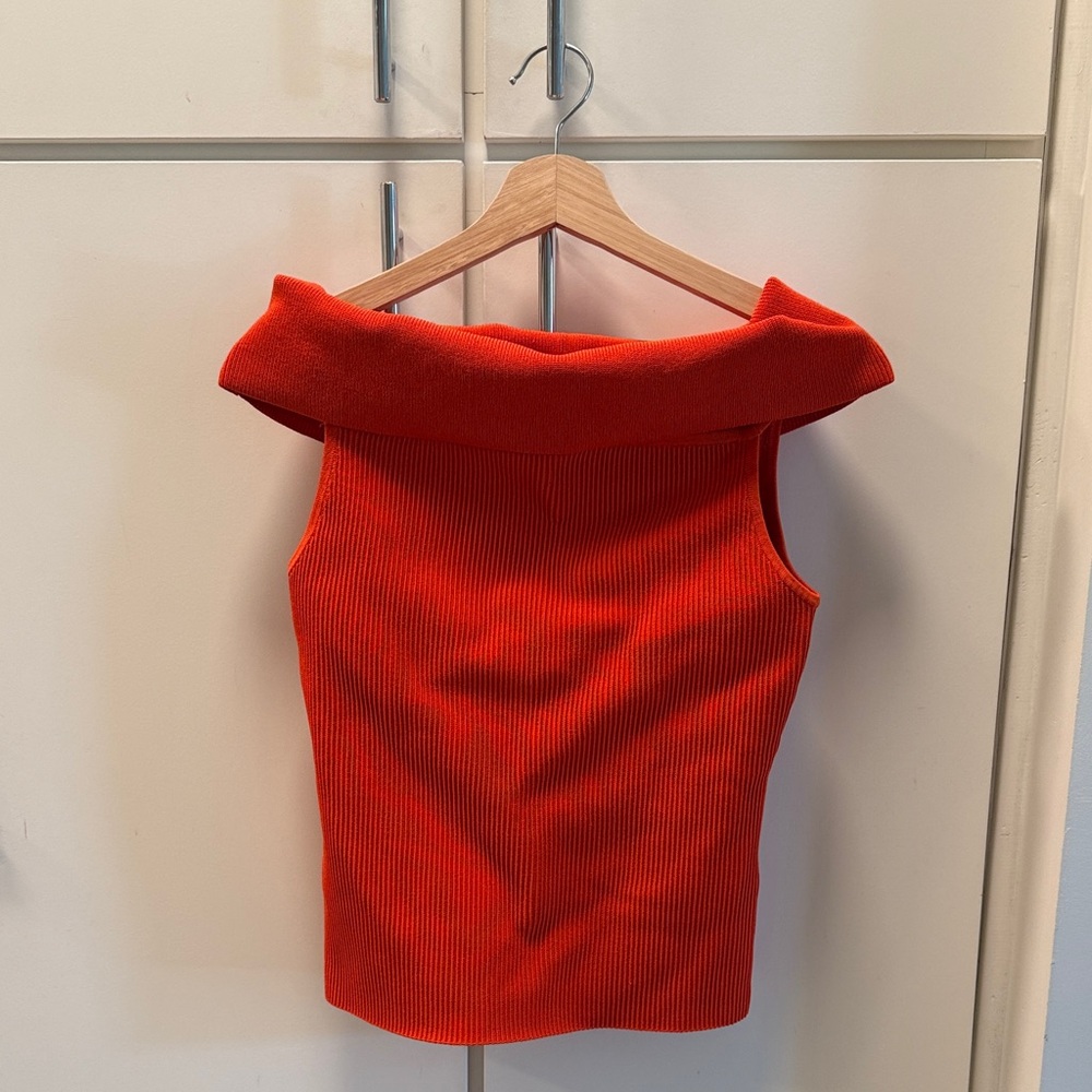 Women's Red Off-Shoulder Top